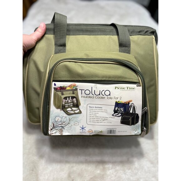 Picnic Time Toluca Insulated Cooler Tote For 2 - Picture 1 of 11
